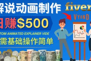 制作解说类动画视频（Animated Explainer）日赚500美元以上 – 0基础可操作