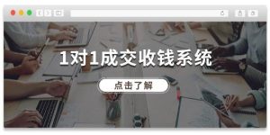 1对1成交 收钱系统，十年专注于引流和成交，全网130万+粉丝