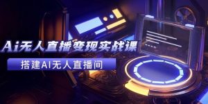 2024全套Ai无人直播变现实战课，搭建AI无人直播间，利用AI赚钱 (24节课)